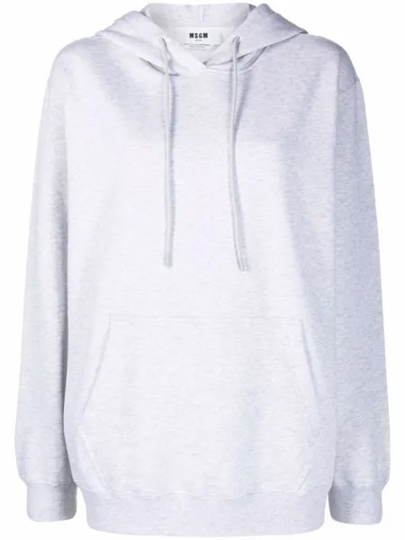 Худи с логотипом MSGM, серый
