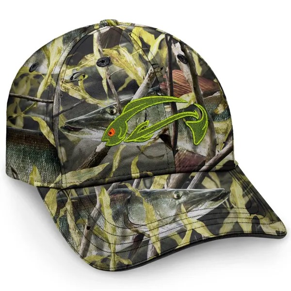 Камуфляжная кепка Fishouflage Driftwood Bay — выберите шляпу цвета мускуса или краппи — НОВИНКА!