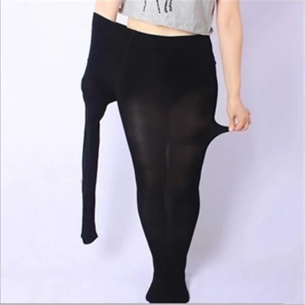 Женские чулки большого размера Супер эластичные черные леггинсы Мода Мягкие чулки Брюки Длинные носки