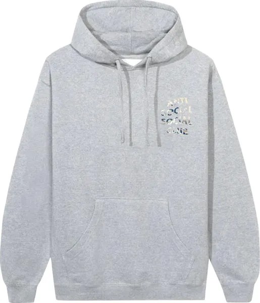 Худи Anti Social Social Club Tonkatsu Hoodie 'Heather Grey', серый