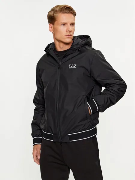 Бомбер обычного кроя Ea7 Emporio Armani, черный