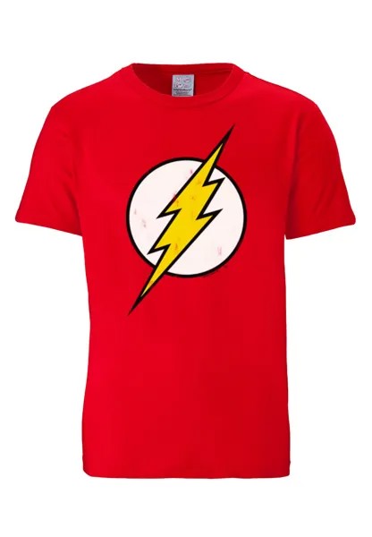 Футболка Logoshirt Der Rote Blitz Logo DC Flash, красный