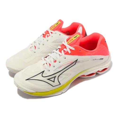 Мужские волейбольные кроссовки Mizuno Wave Lightning Z7 Wide White Orange V1GA2300-03