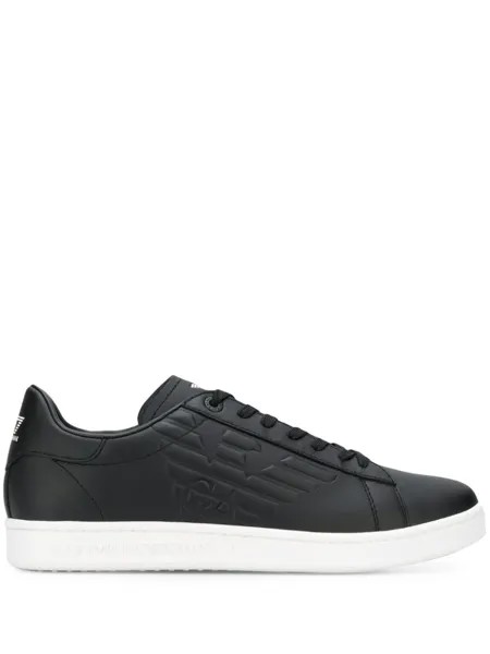 Ea7 Emporio Armani кеды с логотипом, черный