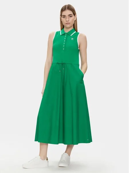 Летнее платье стандартного кроя Tommy Hilfiger, зеленый