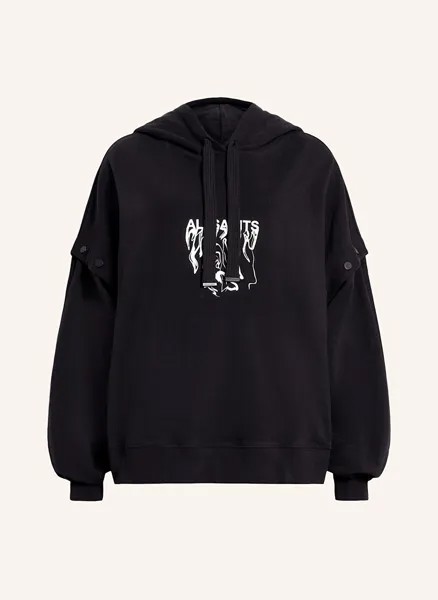 Худи inksnts амфия со съемными рукавами Allsaints, черный