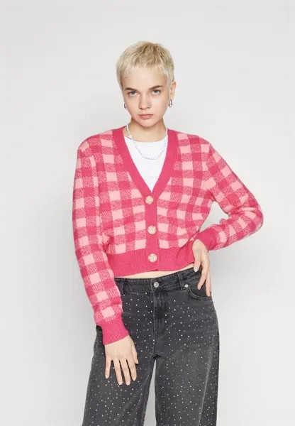Кардиган VILA КАРДИГАН VICHEKINA V NECK NECK, цвет geranium pink/cabaret