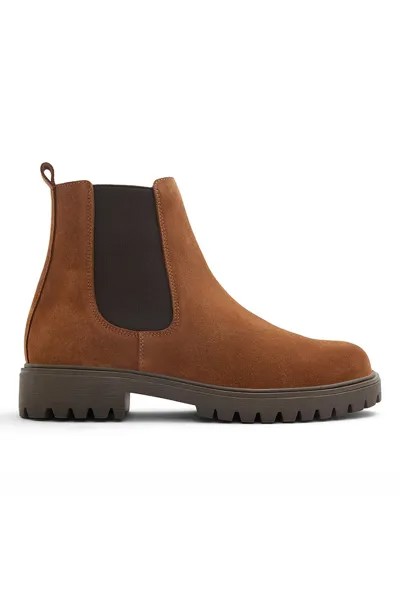 Кожаные ботинки Adalitlan Chelsea с текстилем Aldo, коричневый