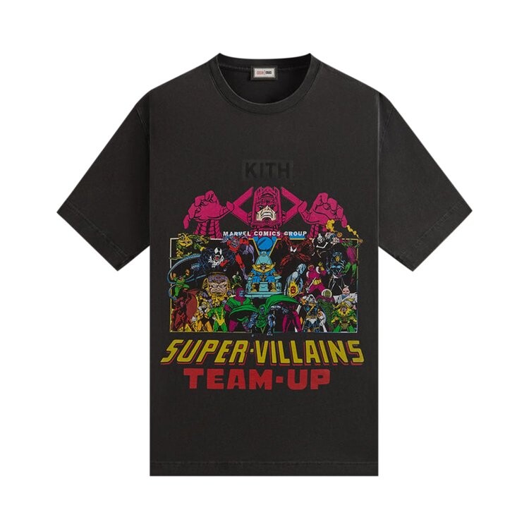 Футболка Kith x Marvel Team Up Vintage Tee, черный
