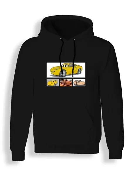 Худи унисекс СувенирShop Тачки/Cars/Молния Маккуин 16 черное S