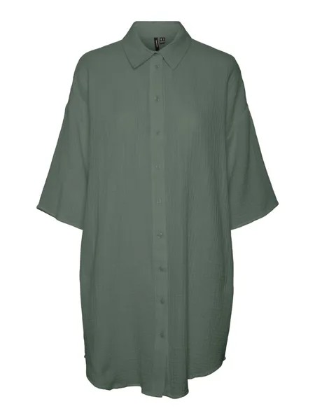 Платье-рубашка Vero Moda NATALI, темно-зеленый