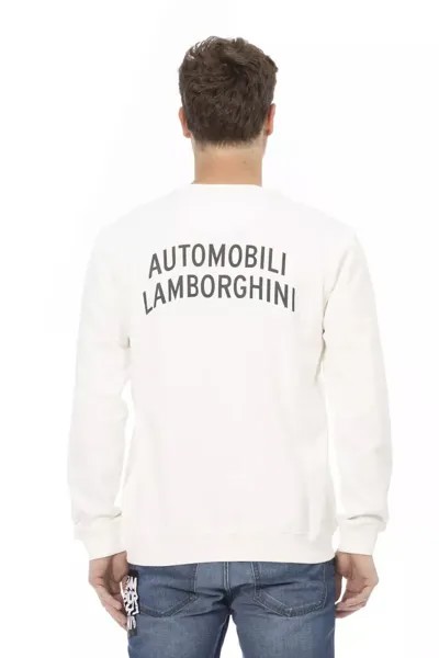 Хлопковый мужской свитер Automobili Lamborghini, белый