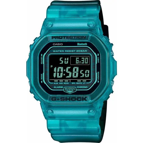 Наручные часы CASIO G-Shock DW-B5600G-2, голубой, бирюзовый