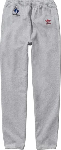 Брюки adidas x Wales Bonner Fleece Pants 'Medium Grey Heather', серый