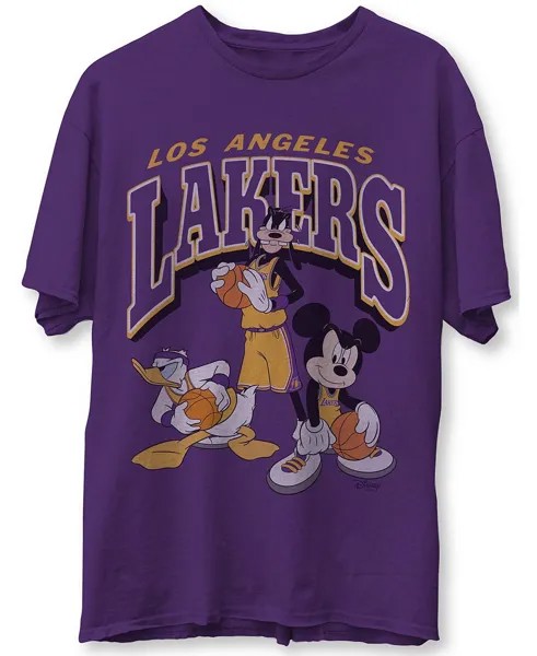 Мужская фиолетовая футболка los angeles lakers disney mickey squad Junk Food, фиолетовый