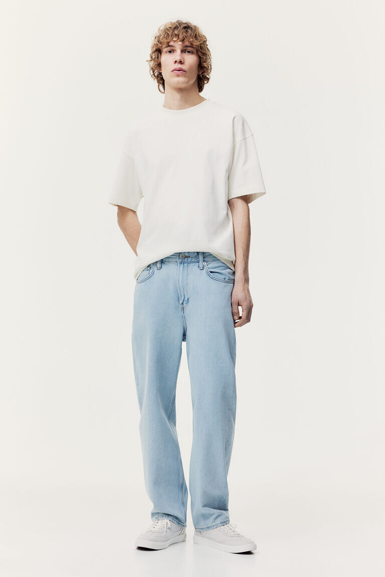 Свободные джинсы H&M, синий