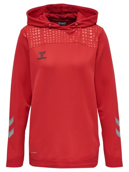 Толстовка Hummel Poly Hoodie Hmllead Women Poly Hoodie, цвет TRUE RED