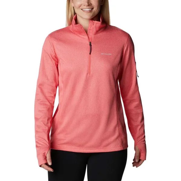 Женская флисовая куртка Mountain — COLUMBIA W Park View Grid Fleece — румяно-розовый
