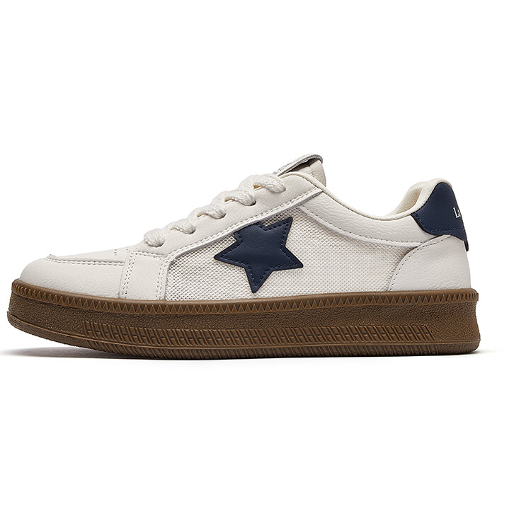 Кроссовки La Chapelle Skateboarding Shoes Women's Low-top, бежевый/красный