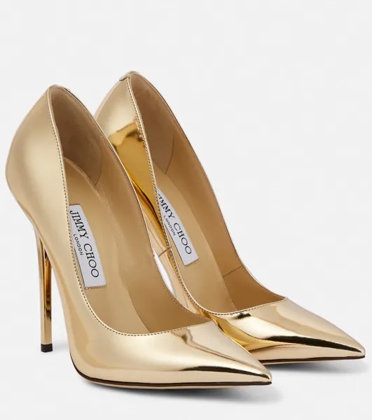 Туфли-лодочки Anouk из лакированной кожи Jimmy Choo, золотой