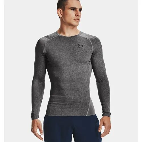 Лонгслив спортивный Under Armour HeatGear Armour Compression LS, размер L, серый