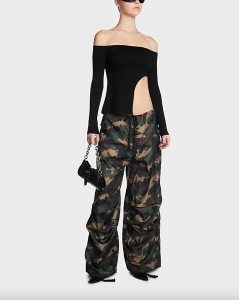 Камуфляжные парашютные брюки Y2K, женские брюки-карго в стиле хиппи с карманами, повседневные джоггеры с широкими штанинами в стиле Харадзюк...