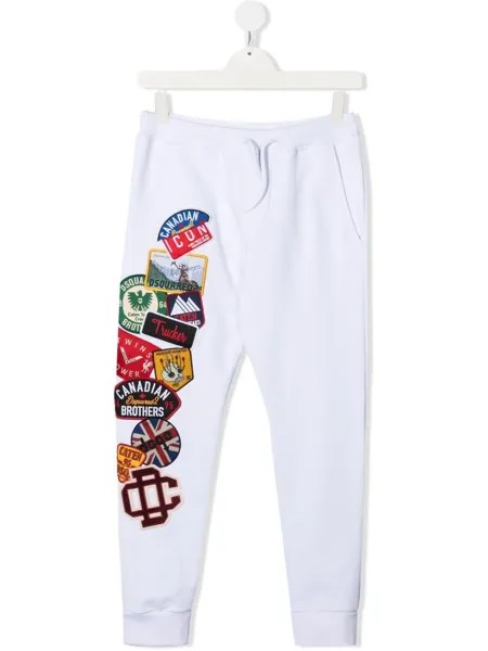 Dsquared2 Kids спортивные брюки с нашивками
