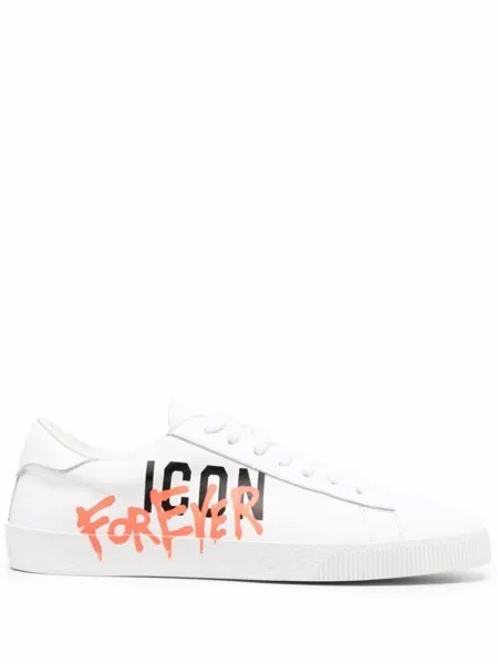 Dsquared2 кеды с принтом Icon, белый