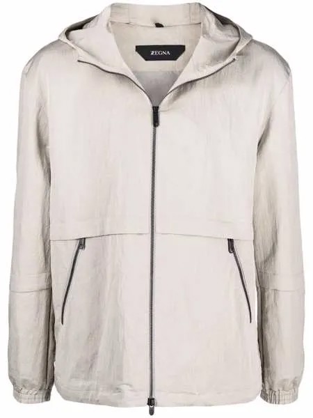 Z Zegna легкая куртка с капюшоном