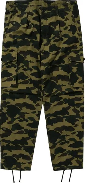 Брюки BAPE 1st Camo 6 Pocket 'Green', зеленый