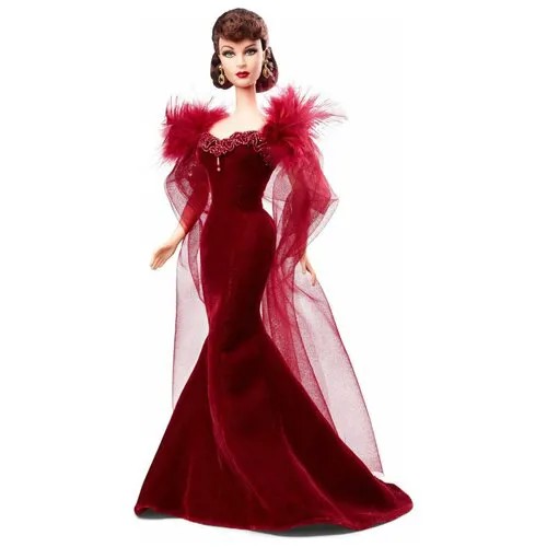 Кукла Barbie Унесенные ветром Скарлетт О’Хара в исполнении Вивьен Ли в красном платье, BCP72
