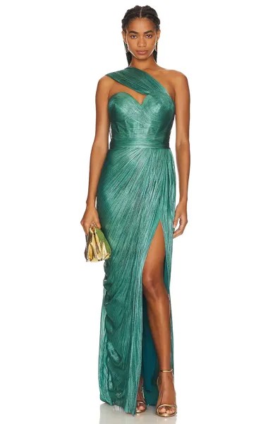 Платье Maria Lucia Hohan Claudine Gown, цвет Teal