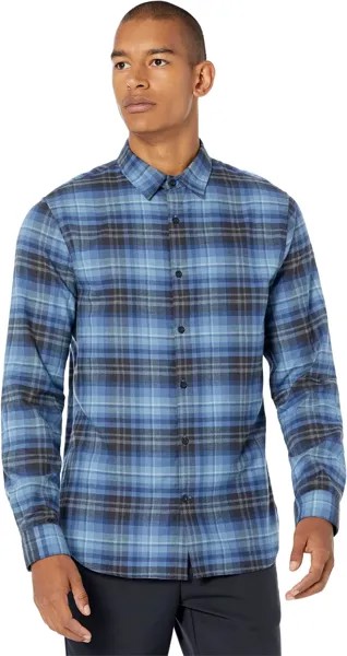 Рубашка Vince Norden Plaid Long Sleeve, цвет Colony Blue