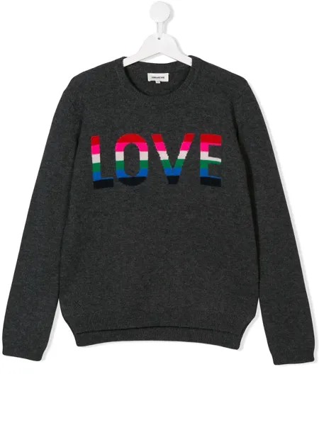 Zadig & Voltaire Kids TEEN love knitted sweater