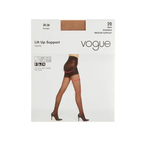 Колготки Vogue Lift Up Support, 20 den, размер 4, коричневый, бежевый