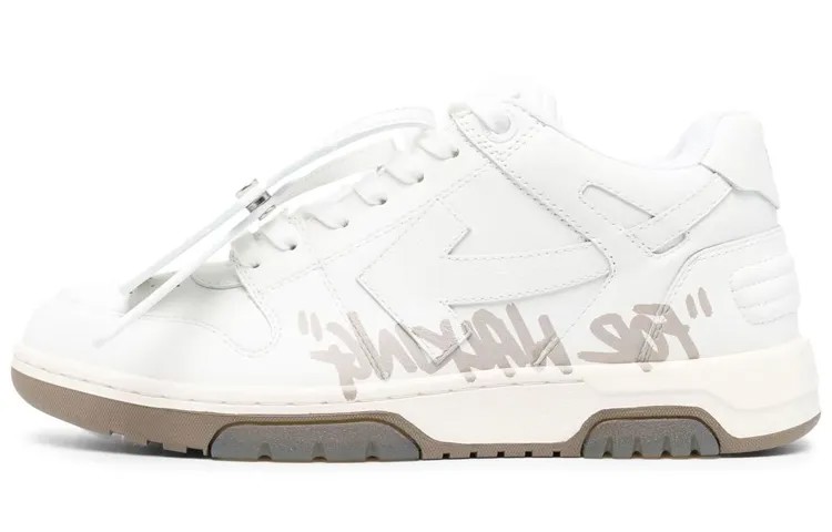 Off-White низкие кеды с принтом слоганов
