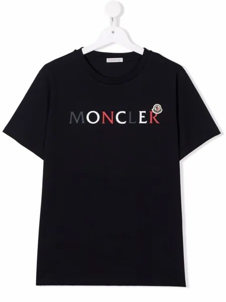 Moncler Enfant футболка с логотипом