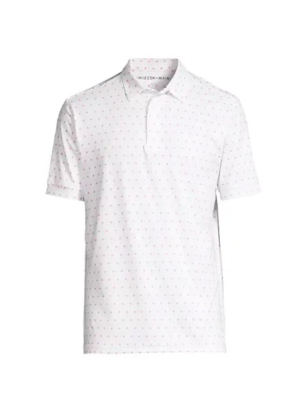 Рубашка поло с цветочным принтом Versa Mizzen+Main, цвет tea rose floral