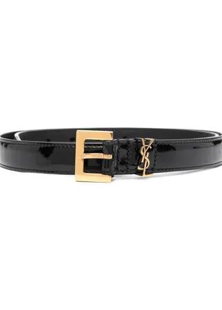 Saint Laurent ремень с металлическим логотипом