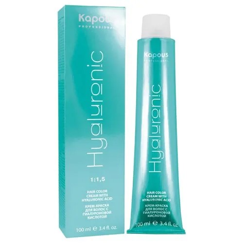 Kapous Professional Hyaluronic Acid Крем-краска для волос с гиалуроновой кислотой, 100 мл, 10.0 платиновый блондин