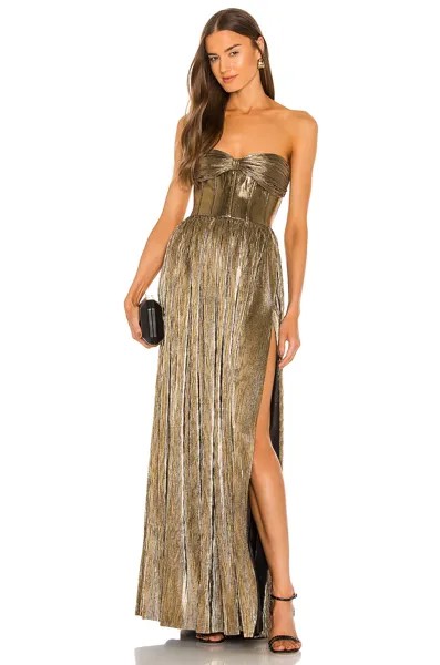 Платье Bronx and Banco Florence Strapless Gown, золотой