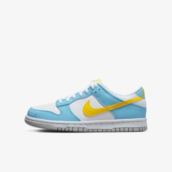 Кроссовки Nike Dunk Low Next Nature Blue Chill Yellow Strike GS DX3382-400
