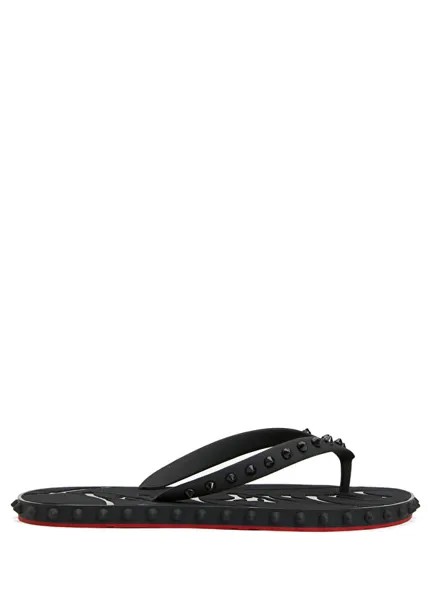 Мужские тапочки Super Loubi Christian Louboutin, черный