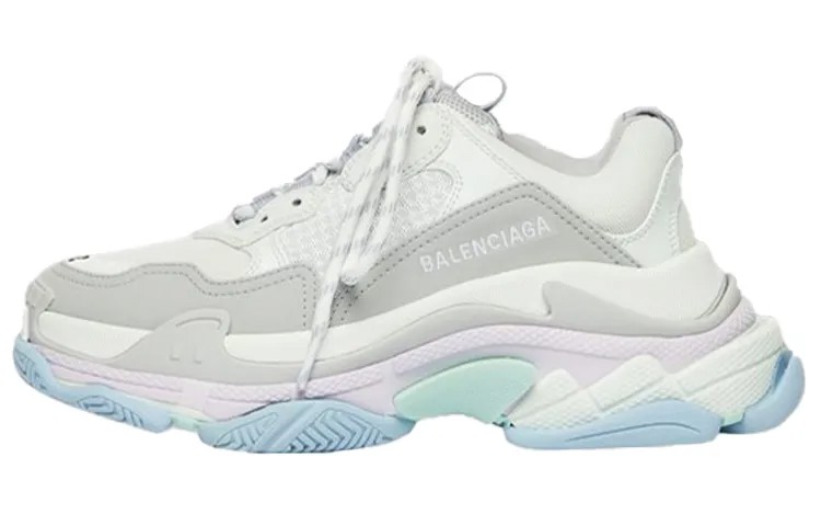 Balenciaga Wmns Zapatilla Triple S Daddy Туфли Бежевый/Белый/Фиолетовый