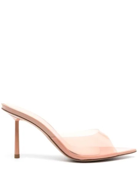 Le Silla прозрачные мюли Gilda 90, нейтральный цвет
