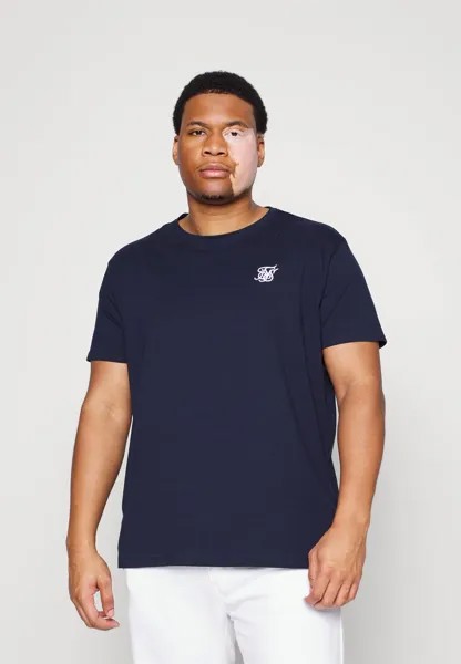 Базовая футболка Extended Gym Tee SIKSILK, цвет navy