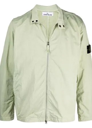 Stone Island бомбер с нашивкой-логотипом
