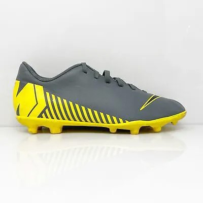 Nike Boys Mercurial Vapor 12 Club AH7378-070 Серые футбольные бутсы Размер 5.5Y