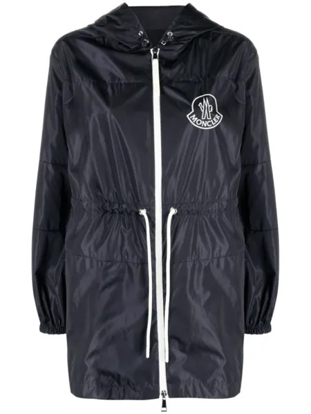 Moncler парка Veirade с капюшоном, синий