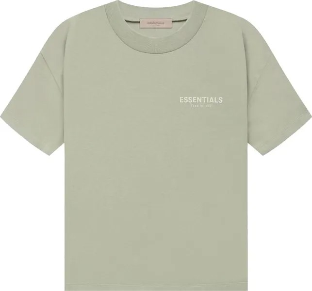 Футболка Fear of God Essentials Essentials Tee 'Sea Foam', зеленый